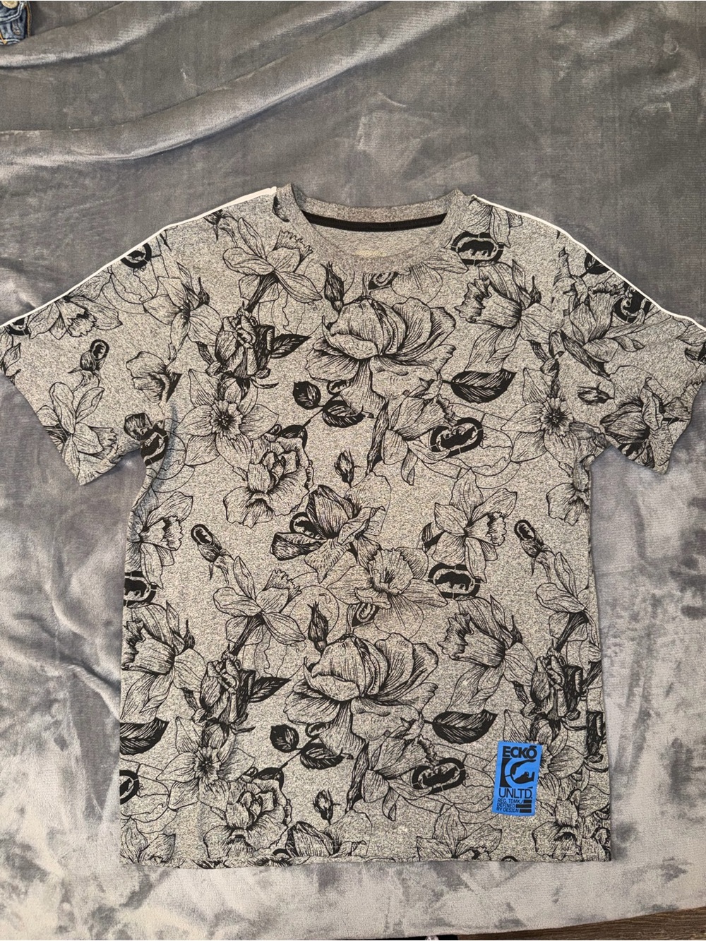 Y2K Ecko Unlimited Floral Short-Sleeve Crewneck T-Shirt